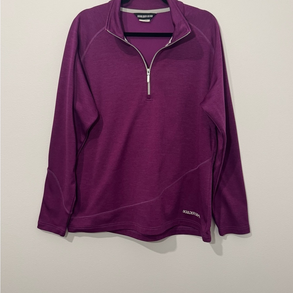 Boulder Gear Women’s 1/2 Zip Pullover Fleece Jacket Purple Size XL